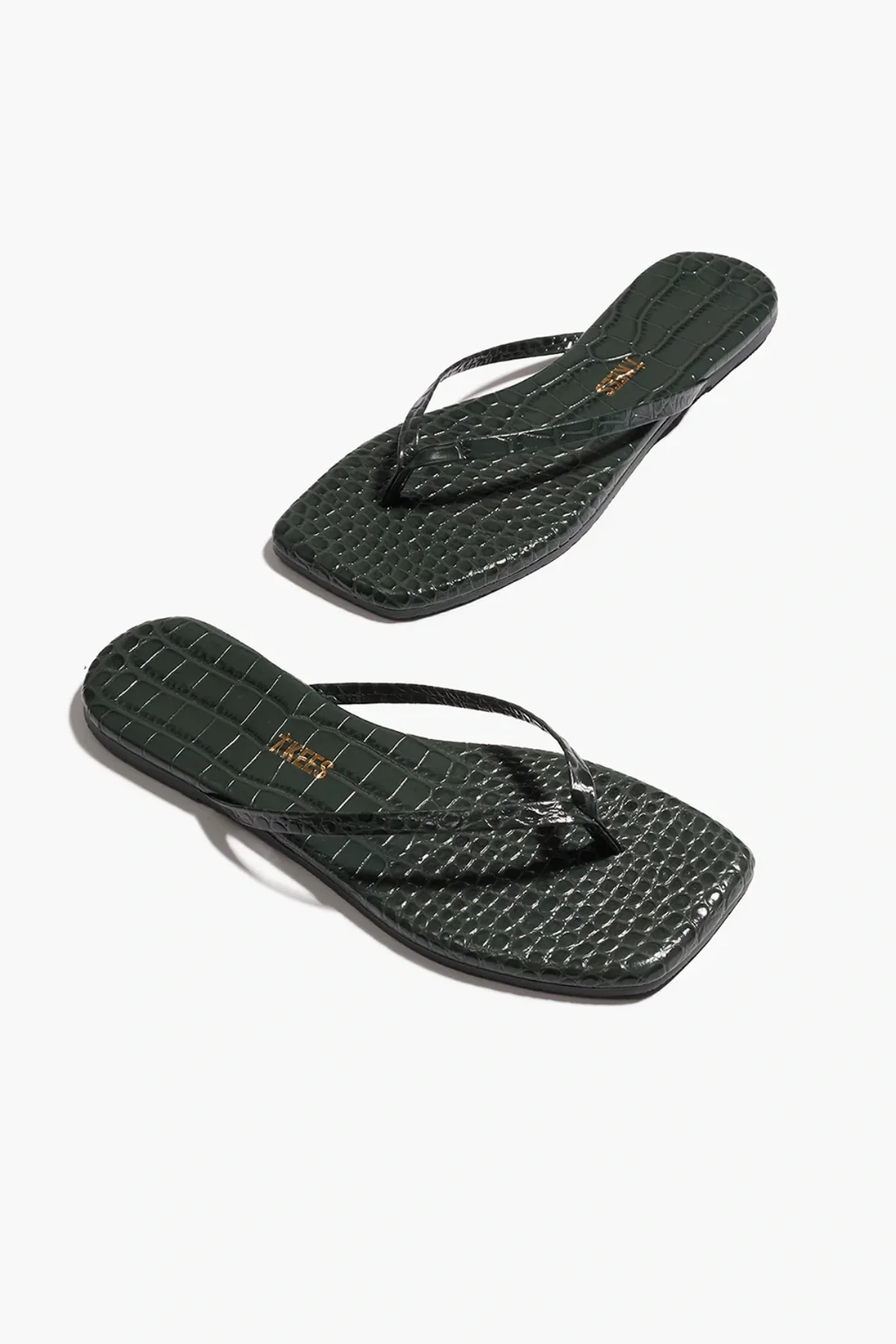 Square Toe Lily Croc Emerald - Image 5