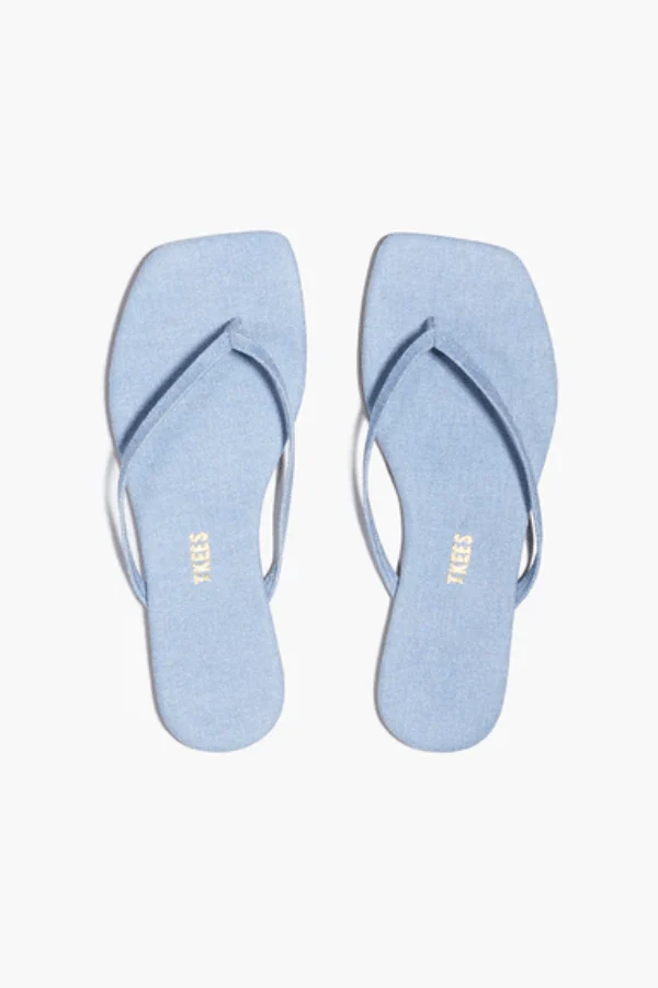 Square Toe Lily Washed Denim