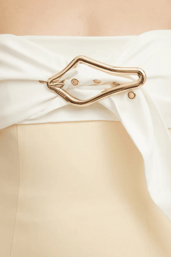 Kasai Dress Lemon/Ivory - Image 5