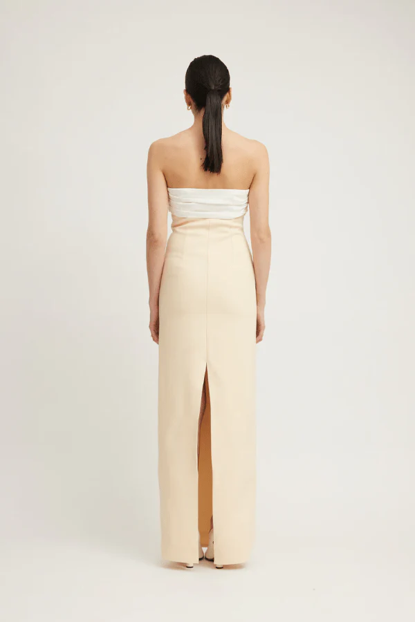 Kasai Dress Lemon/Ivory - Image 6